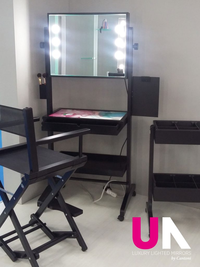 makeup station on wheels for pharmacy