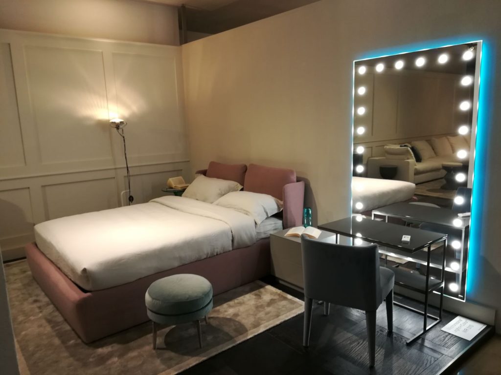 Unica illuminated bedroom mirrors