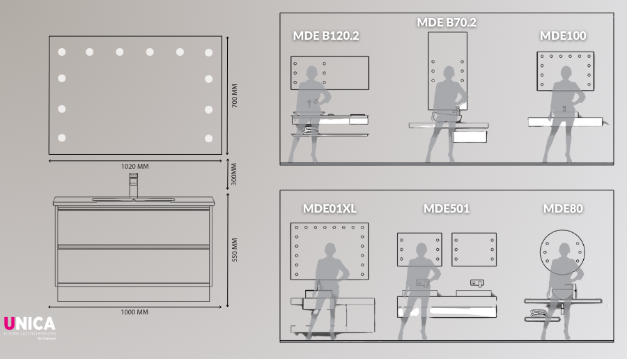 sketch tecnico progettazione specchi su misura arredo bagno guida misure