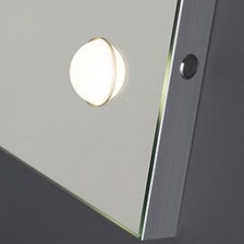 Specchi da bagno illuminati a LED montati a parete con luci, cornice in  metallo, specchio retroilluminato con tocco di vanità per il trucco  400x700mm / 600x900mm per cosmetici per il trucco 